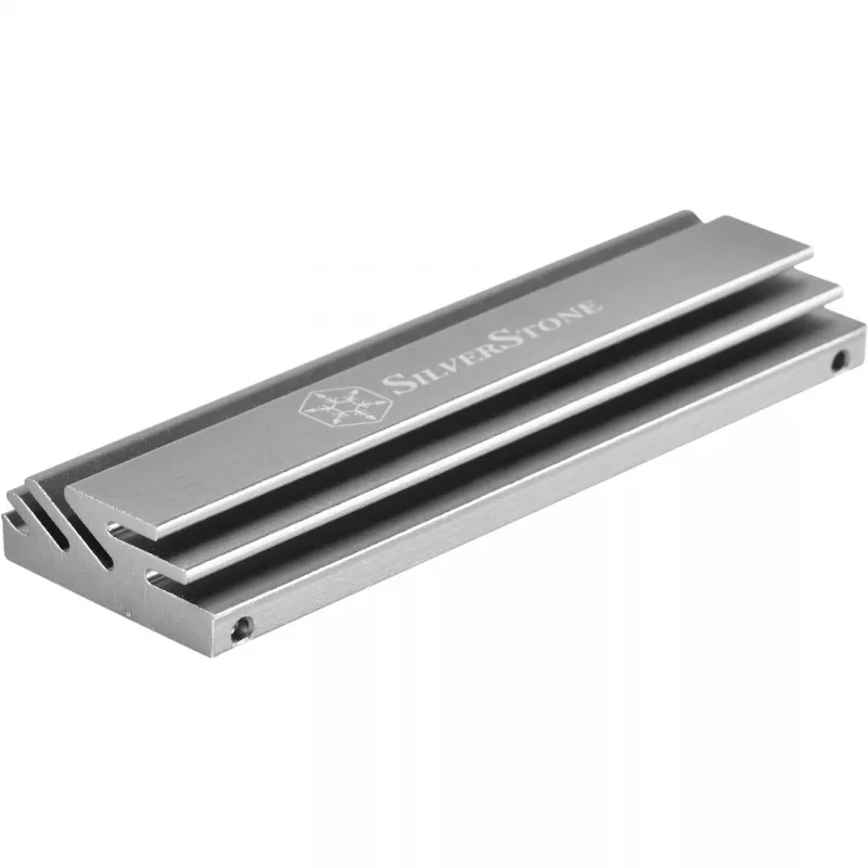 Pasyvus M.2 aušintuvas SILVERSTONE TP04 – aliumininis radiatorių rinkinys M.2 SSD (SST-TP04)