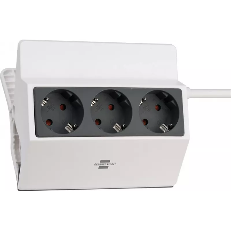 Brennenstuhl 1150070 ilginimo laidas 3 m, 3 kištukiniai lizdai, vidaus patalpoms, IP20, antracitinis/baltas, 16 A