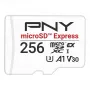 PNY microSD Express 256 GB microSDXC atminties kortelė UHS‑I Skaitymas 890 MB/s Rašymas 750 MB/s U3 V30