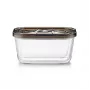 Caso VacuBoxx Eco M stiklinis vakuuminis indas su plastikiniu dangteliu, 0,8 l, skaidrus