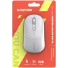 Canyon MW-22 CNS-CMSW22SW Pelė – 2 in 1 Bluetooth/2,4GHz – optinė – 800/1200/1600DPI – 4 mygtukai – RGB apšvietimas – įkraunama – Sniego Baltumo