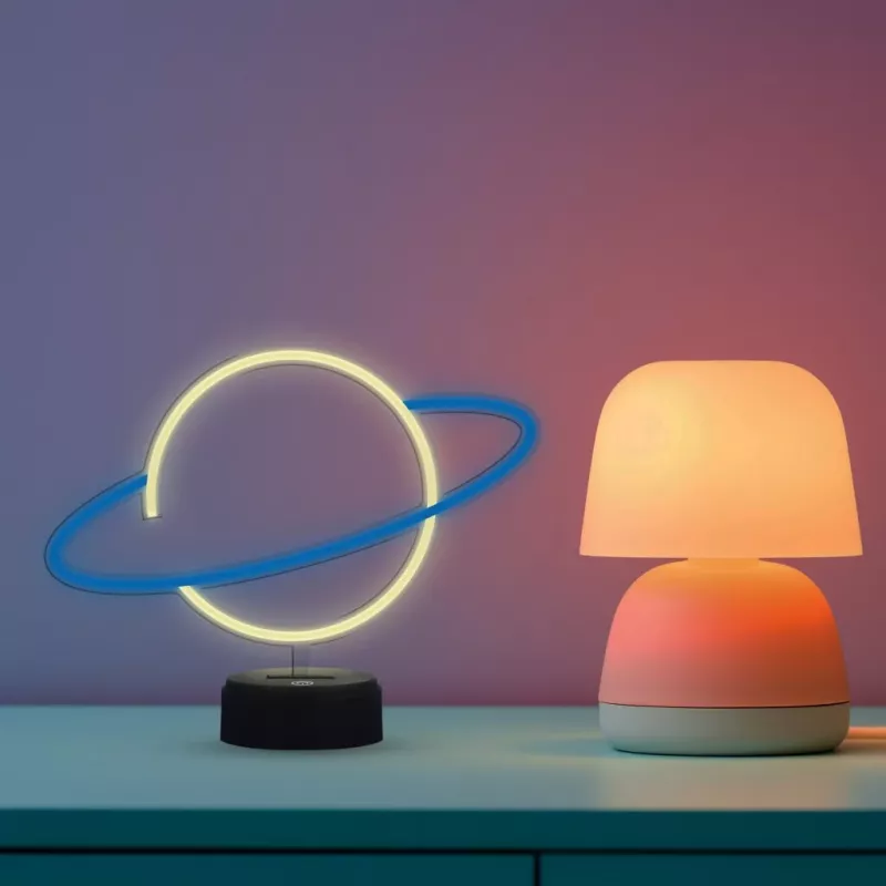 Manta SNL38BLT Stiliaus Neoninė Planeta LED dekoratyvinė lempa