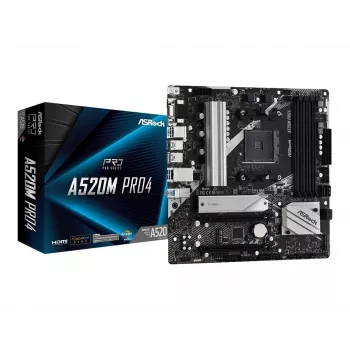 Motininė plokštė ASRock A520M PRO4 Socket AM4 micro ATX