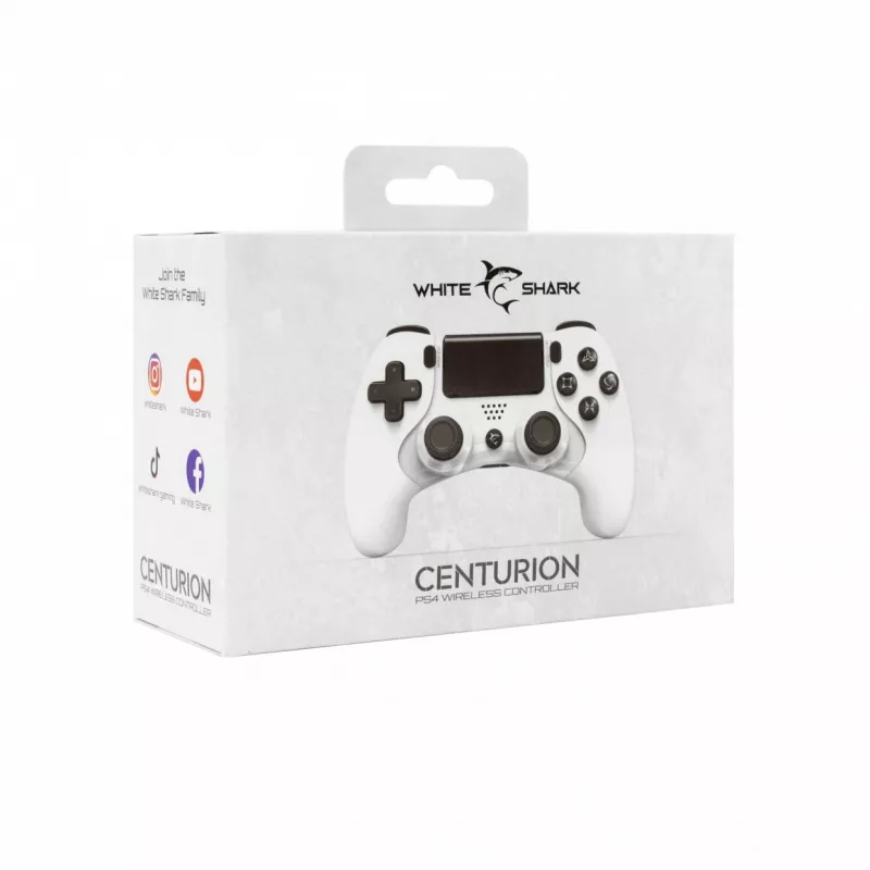 Žaidimų pultas White Shark CENTURION Black White Bluetooth PlayStation 4 3