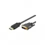 Goobay 2 m DP/DVI DisplayPort laidas, auksuoti kontakiai