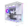 Kompiuterio korpusas Montech KING 45 PRO (W) – balta MIDI bokšto dėžė, skirta Micro ATX / Mini-ITX