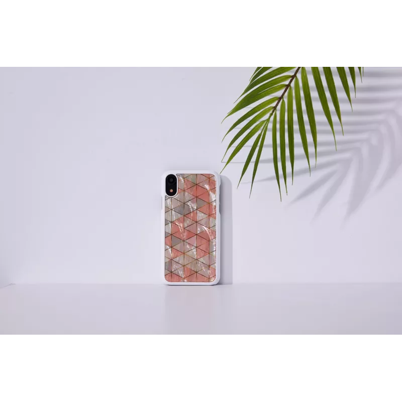 Mobiliojo telefono dėklas iKins iPhone XR — deimantinė balta apsauginė dėžutė