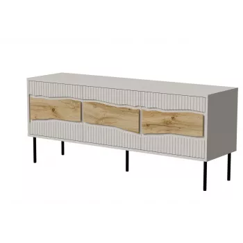 Cama INSERTO 3D TV spintelė 143.5x40x61.5 kašmyro + LED