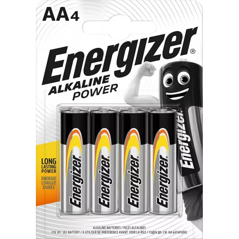 Šarminė AA baterija vienkartinė Energizer Classic 1.5V LR6 — 4 vnt., 50,5×14,5 mm, 23 g