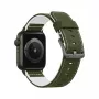 GUAN Premium Pro dirželis Apple Watch 42–49 mm chaki/baltas
