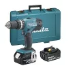 Gręžtuvas Makita DHP453RFE, be rakto, juodai mėlynas, 1,8 kg