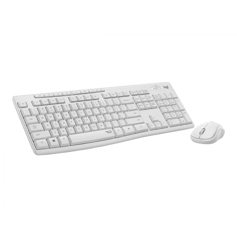 Logitech MK295 Silent belaidis klaviatūros ir pelės rinkinys, 2.4 GHz, itališkas išdėstymas, Off White
