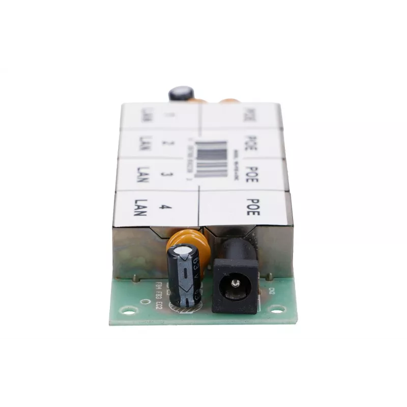 PoE injektorius Extralink 4 prievadai 4x 100Mb/s RJ45, Fast Ethernet, 48 V, be korpuso
