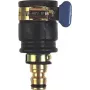Faucet connector c.k tools G7919 — juodasis žalvaris, kompaktiška čiaupo jungtis