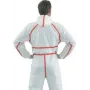 Apsauginis kombinezonas 3M 4565, dydis XXL, baltas su raudonais akcentais