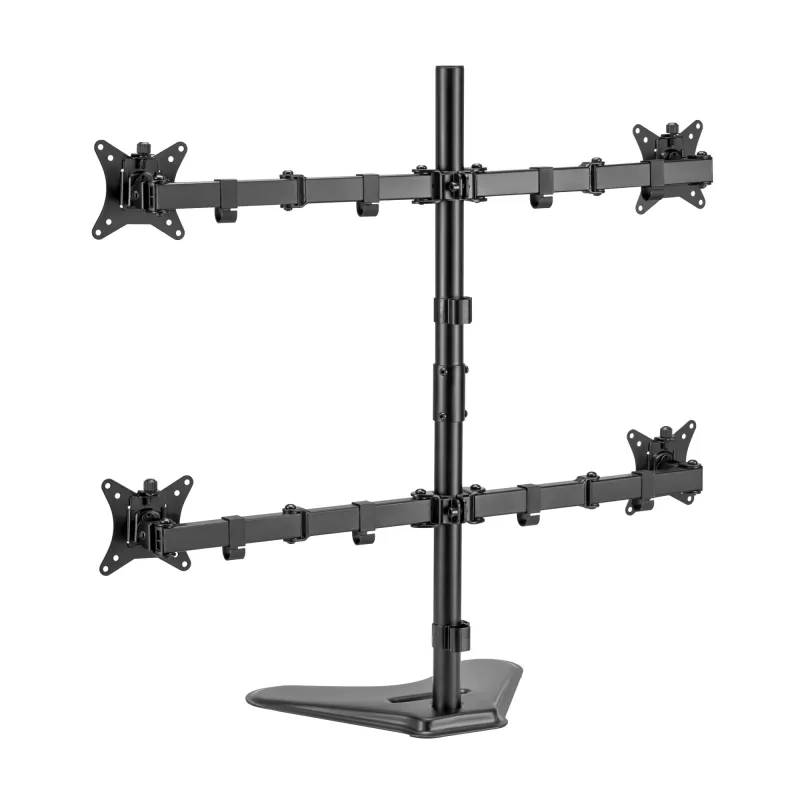 Sieninis laikiklis SBOX LCD-F048-2 4 ekranams 17–32 colių, VESA 100×100, 4×9 kg