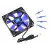 Kompiuterio korpuso ventiliatorius NoiseBlocker BlackSilentFan XE1 92 mm, 1500 RPM, 17 dB, 50 m³/h, 4 V, juodas