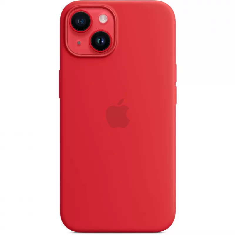 Apple iPhone 14 Silikoninis dėklas su MagSafe, (PRODUCT)RED