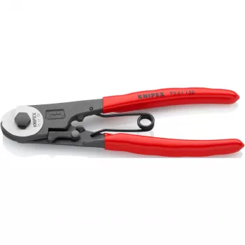 Knipex 95 61 150 kabelių presavimo replės, juoda, raudona, sidabrinė