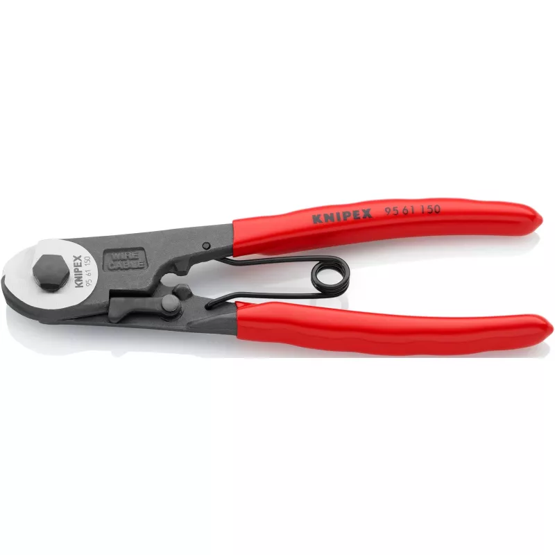 Knipex 95 61 150 kabelių presavimo replės, juoda, raudona, sidabrinė