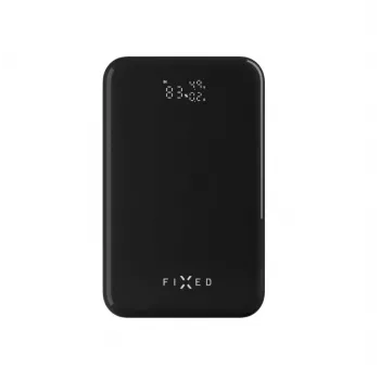 Power bank FIXED Zen 20 Pro su LCD ekranu — 20000 mAh, keli USB išėjimai