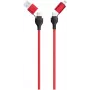 USB kabelis 2GO 797370 1,2 m USB A / USB C / USB C / Lightning juodas raudonas