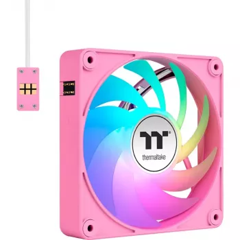 Thermaltake CT120 EX ARGB 120mm rožinis 3 vnt. korpuso ventiliatorių rinkinys
