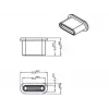 Apsauginis kištukas USB Type-C lizdui DeLOCK 64014 juodas 10 vnt.