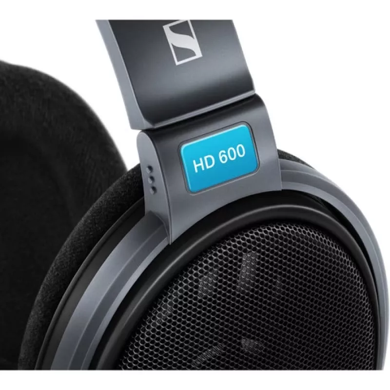 Ausinės Sennheiser HD 600, atviro tipo, 3,5 mm lizdas, juoda, pilka