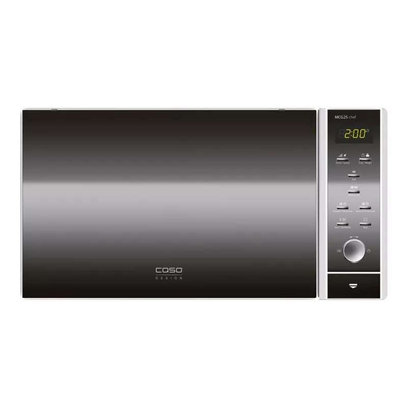 Mikrobangų krosnelė Caso MCG 25 — 900 W, 25 L, 10 galios lygių, balta/juoda