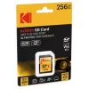 Kodak EKMSD256GUHS2V2K SDXC UHS-II 256 GB atminties kortelė, skaitymas 300 MB/s, rašymas 270 MB/s, U3 V90 Class 10