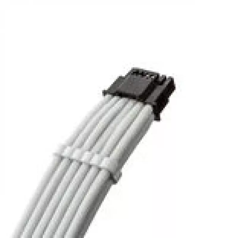 CableMod C-Series Pro ModMesh 16 kontaktų į 4×8 kontaktų pintas kabelis Corsair Type 3/4 maitinimo blokams, 60 cm, baltas
