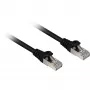 Pataisos laidas RJ45 Cat.6a SFTP (juodas, 3 m, LSOH (be halogenų))