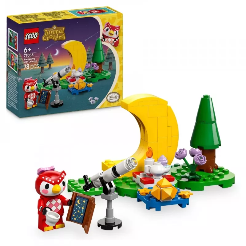 Statybinis žaislas LEGO Animal Crossing Žvaigždžių stebėjimas su Eufemija 77053