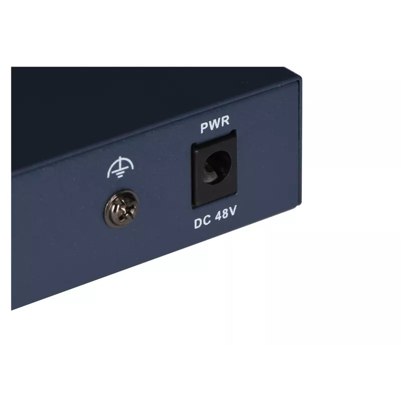 Hikvision DS-3E0106HP-E nevaldomas Fast Ethernet (10/100) komutatorius su PoE, mėlynas