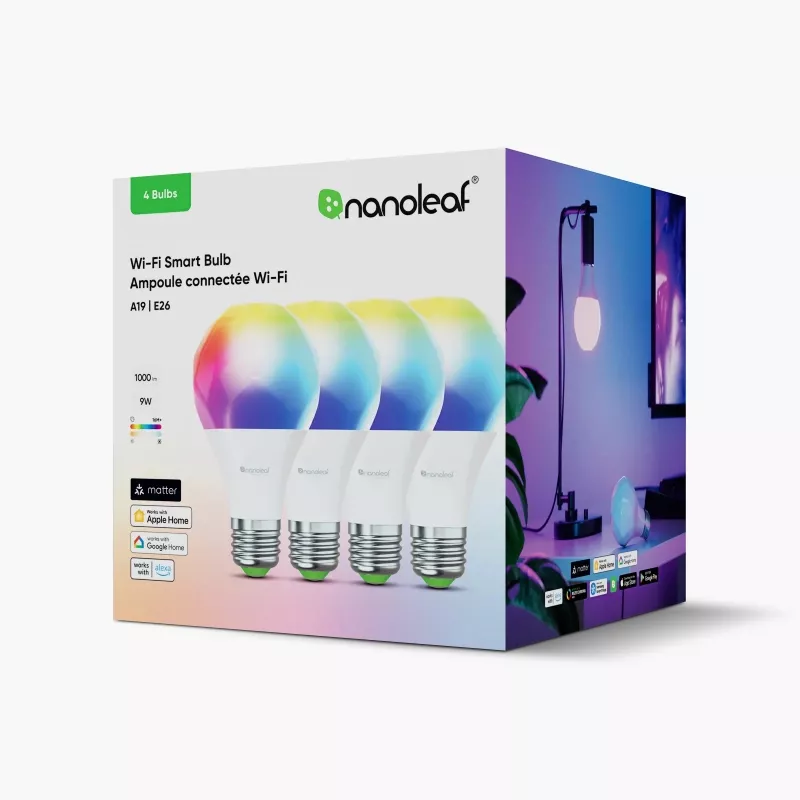 Išmanioji lemputė Nanoleaf Essentials A60 900 lm 2700–6500 K E27 9 W RGBCW
