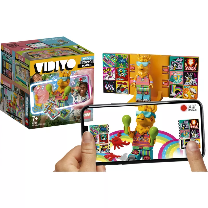 LEGO VIDIYO BeatBox 43105 Vakarėlių Lama – interaktyvus muzikos ir šokių rinkinys