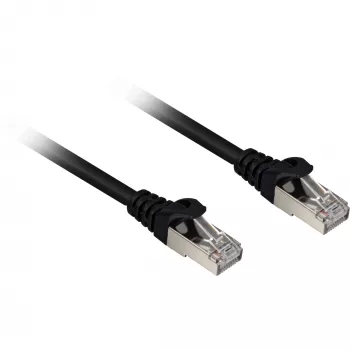 Tinklo kabelis Sharkoon Cat.6a SFTP RJ-45 0,5 m juodas