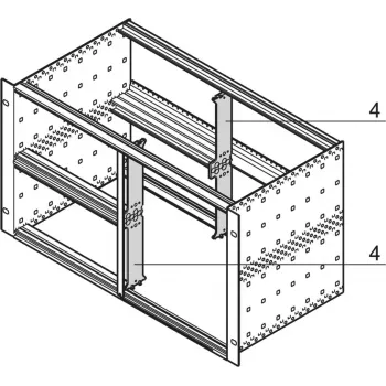SCHROFF 64560010 19 colių montavimo medžiaga - stovo aksesuaras (64560010)