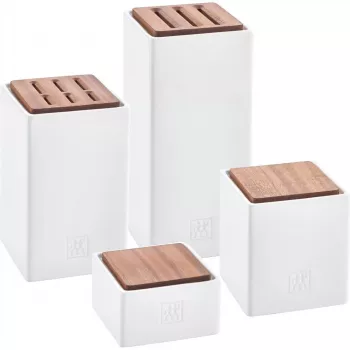 Keraminių laikymo indų rinkinys 4 vnt. ZWILLING 1002267 – glazūruoti, sukraunami, sandarūs arbatai, kavai, cukrui, prieskoniams