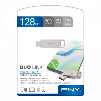 USB atmintukas PNY 128 GB USB Type-A USB Type-C DUO LINK