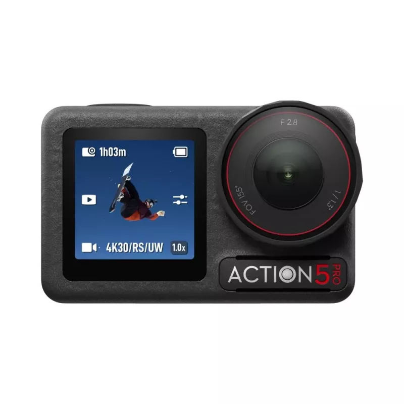 DJI Osmo Action 5 Pro veiksmo sporto kamera 40 MP 4K Ultra HD CMOS 25.4 / 1.3 mm (1 / 1.3) Wi-Fi 146 g