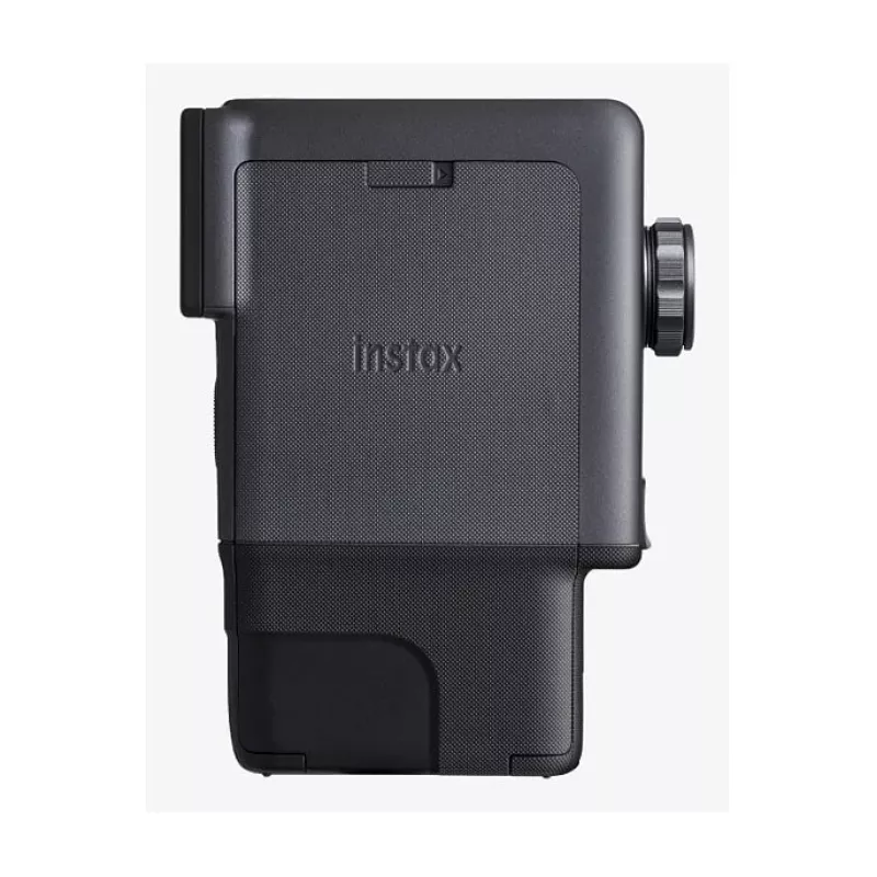 Momentinė spausdinimo kamera Fujifilm Instax mini evo Cinema – 1/5 colio CMOS 2560×1920, nuotrauka 62×46 mm, įmontuota blykstė, juoda