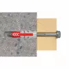 fischer sieninis kaištis DUOPOWER 10x50 BigBox šviesiai pilkas/raudonas 210 vnt. užsandarinama pakuotė (570550)