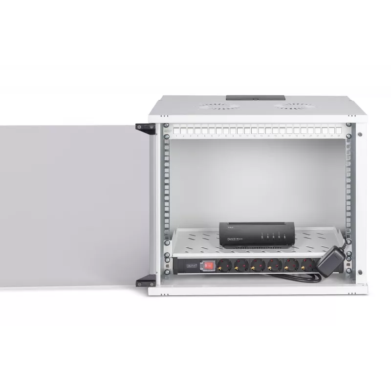 Sieninis tinklo stovas DIGITUS SOHO Pro 19 colių 9U, 540 x 400 mm, IP20, rakinamas, 60 kg