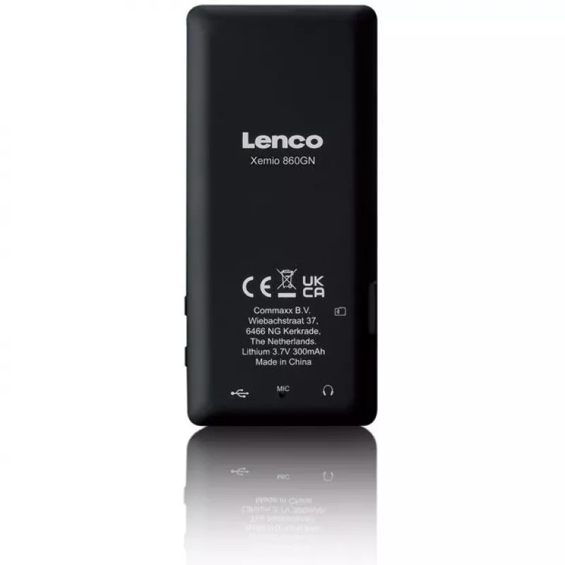 MP3 grotuvas Lenco Xemio-860GN 8 GB Juoda Liepa LCD 18h atkūrimas