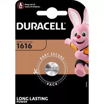 Duracell CR1616 3V ličio baterija (vienkartinė, monetos tipo)