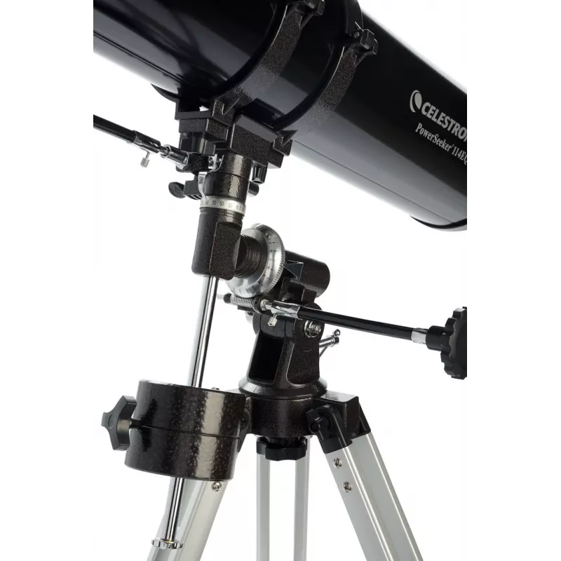 Celestron PowerSeeker 114EQ Refraktoriaus teleskopas 45x Juodas