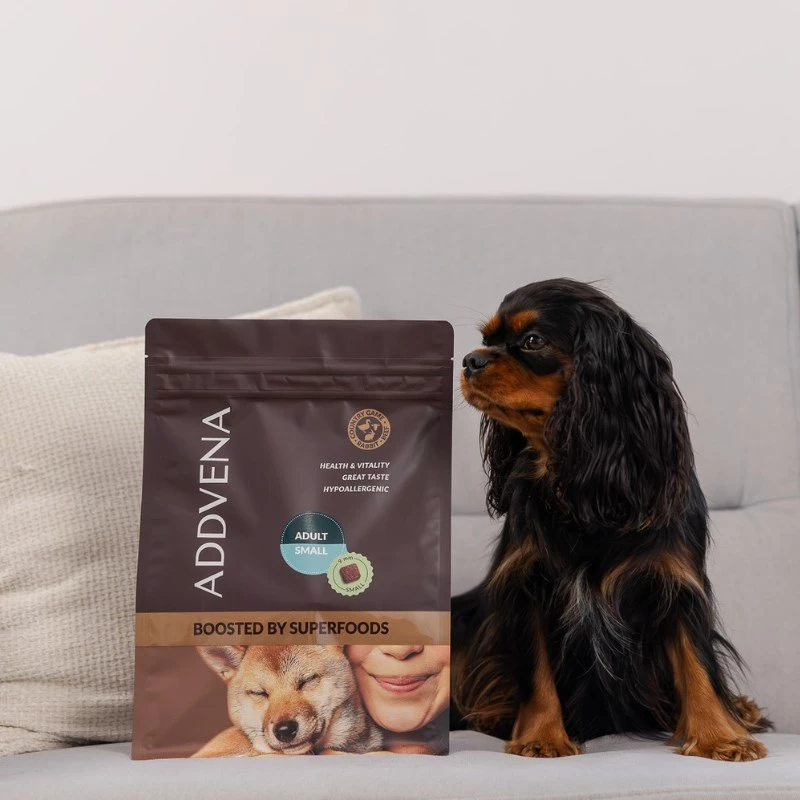 ADDVENA Boosted by superfoods Adult Small Beef - sausas šunų ėdalas - 2,5kg