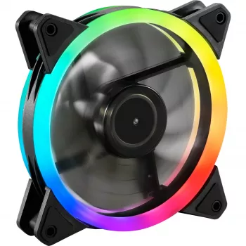 SHARKOON Shark Blades PWM ARGB 120mm korpuso ventiliatorius – juodas
